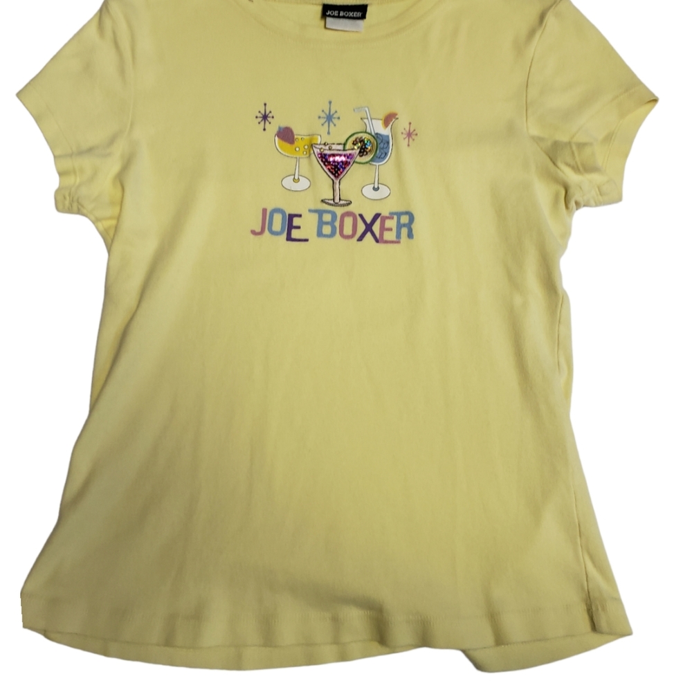 Joe Boxer Y2K Cocktails Top Yellow
